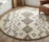 Tapis Rond Berbère